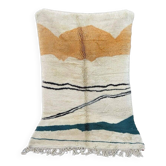 Tapis berbere en laine coloré fait main