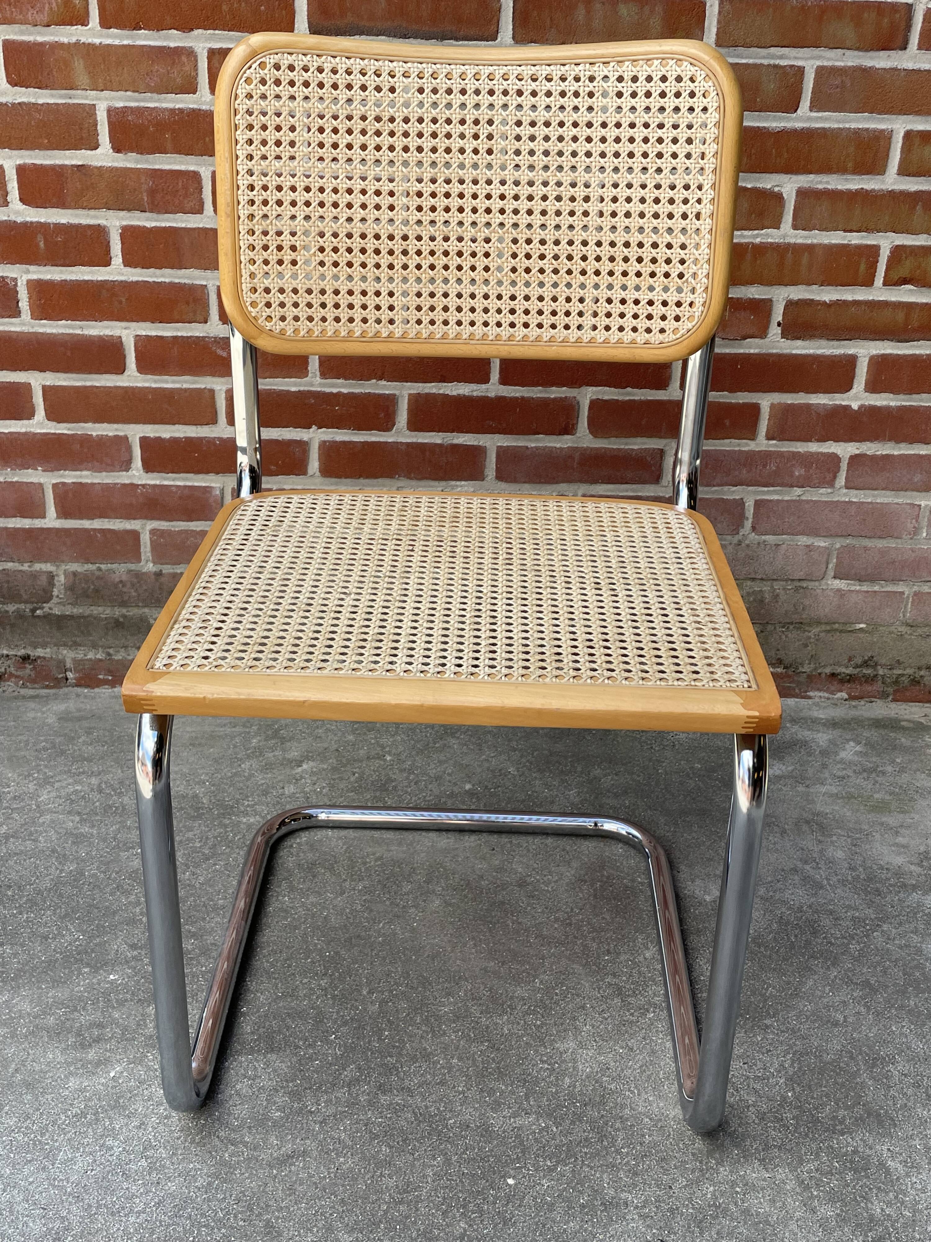 Cesca design chair model b32 in chrome