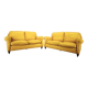 Pair of Poltrona Frau George Leather Sofas, Italy, 1992