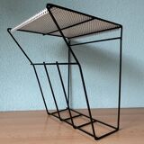 String black and white wall unit 1960s Pilastro style