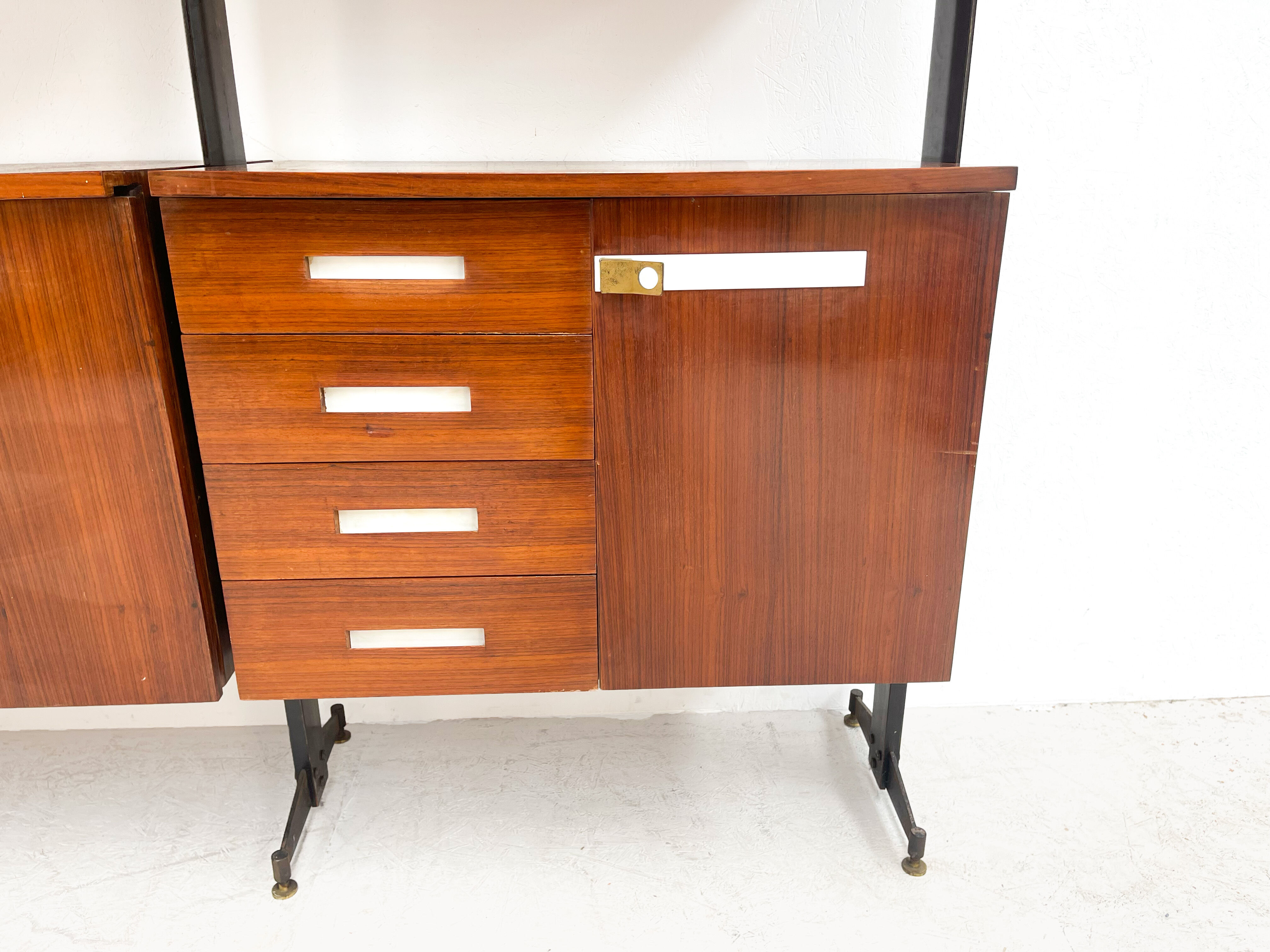 Mid centuryitalian free standing wall unit, 1960s