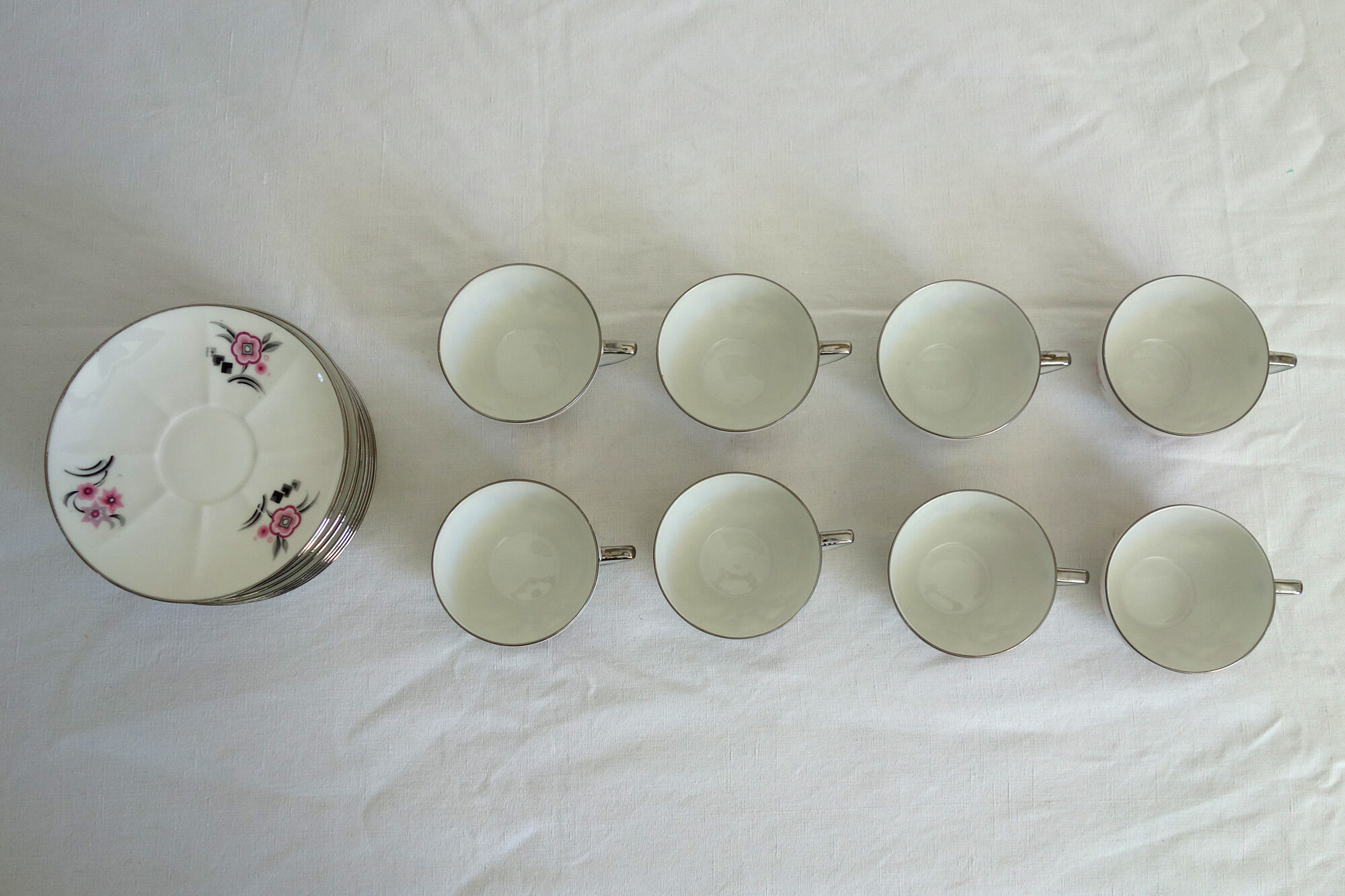 8 vintage Limoges coffee cups
