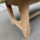 Farmhouse dining table stripped in solid raw oak 1930 - 216cm