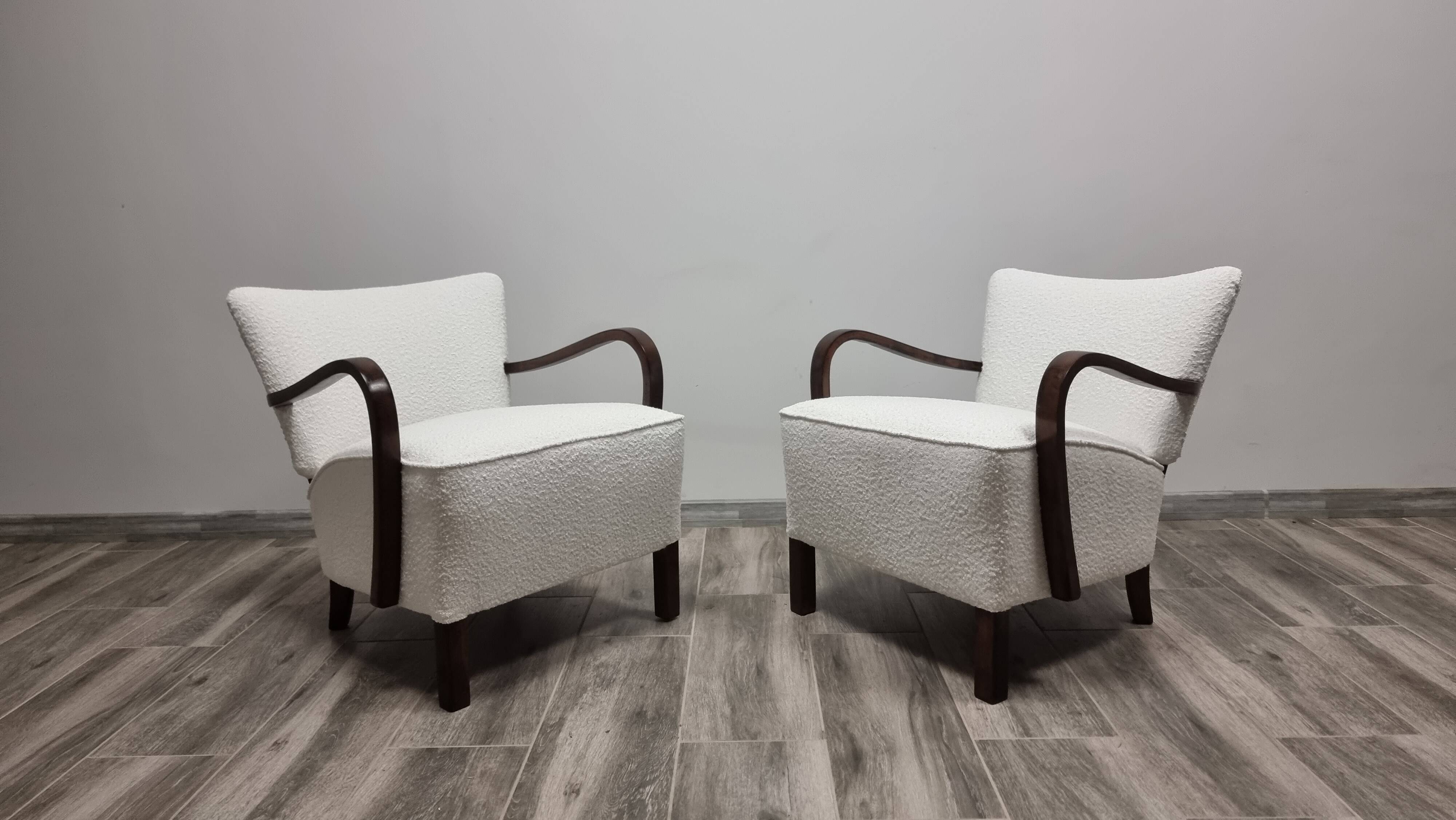 Armchairs by Jindřich Halabala, 1950s, Set of 2
