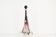 Vintage French crystal glass table lamp in the style of Val Saint Lambert