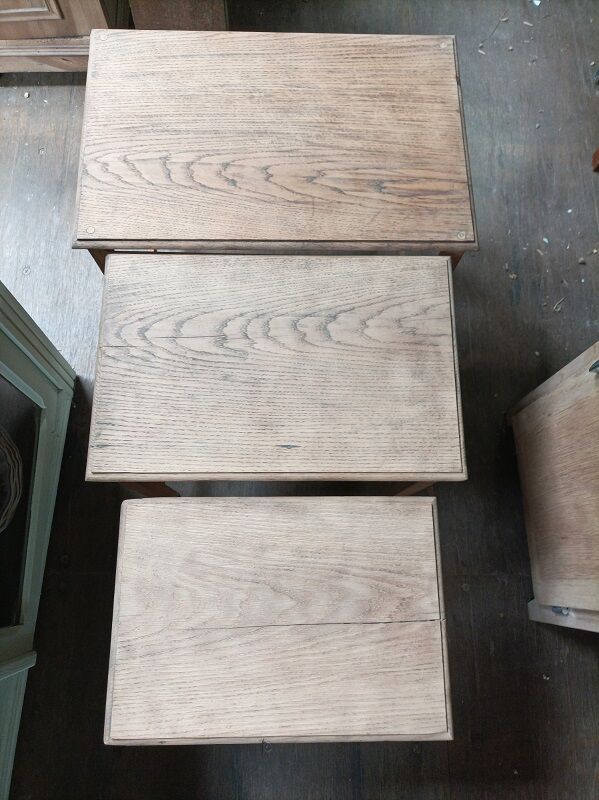 Side tables trundle solid wood aero-gummed