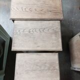 Side tables trundle solid wood aero-gummed