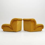 Pair of Tiffany Doimo Salotti lounge chairs, 1970s