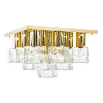 Gass Murano ice ceiling lights by Kalmar, Austria, 1960s.