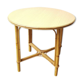 Rattan side table