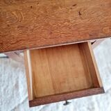 Wooden farmhouse table and drawer