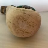 Ceramic duck zoomorphic candle holder signed Paul Perret