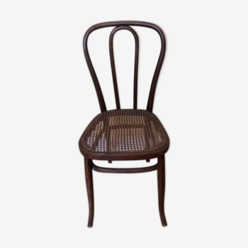 Fluted bistro chair in early 1900