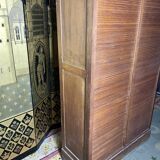 Solid oak notary double curtain filing cabinet 1900