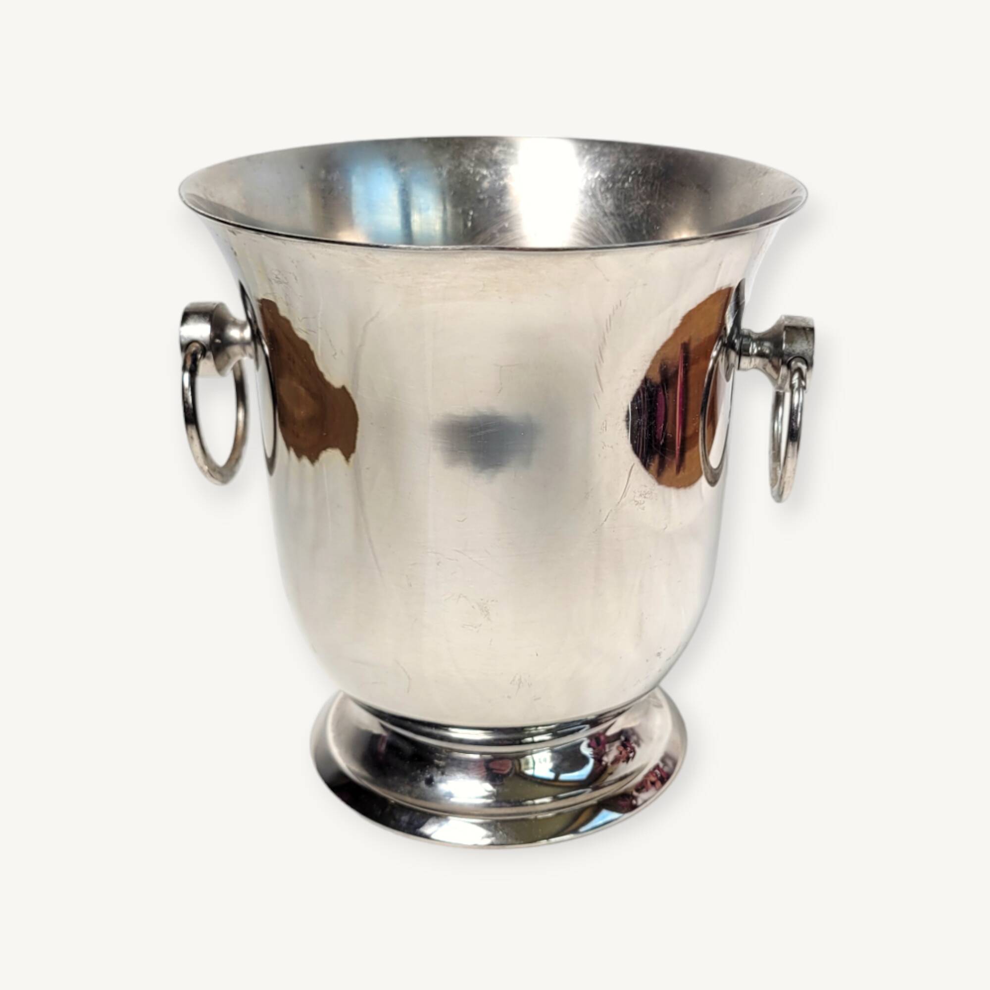 Guy degrenne or champagne ice cube bucket