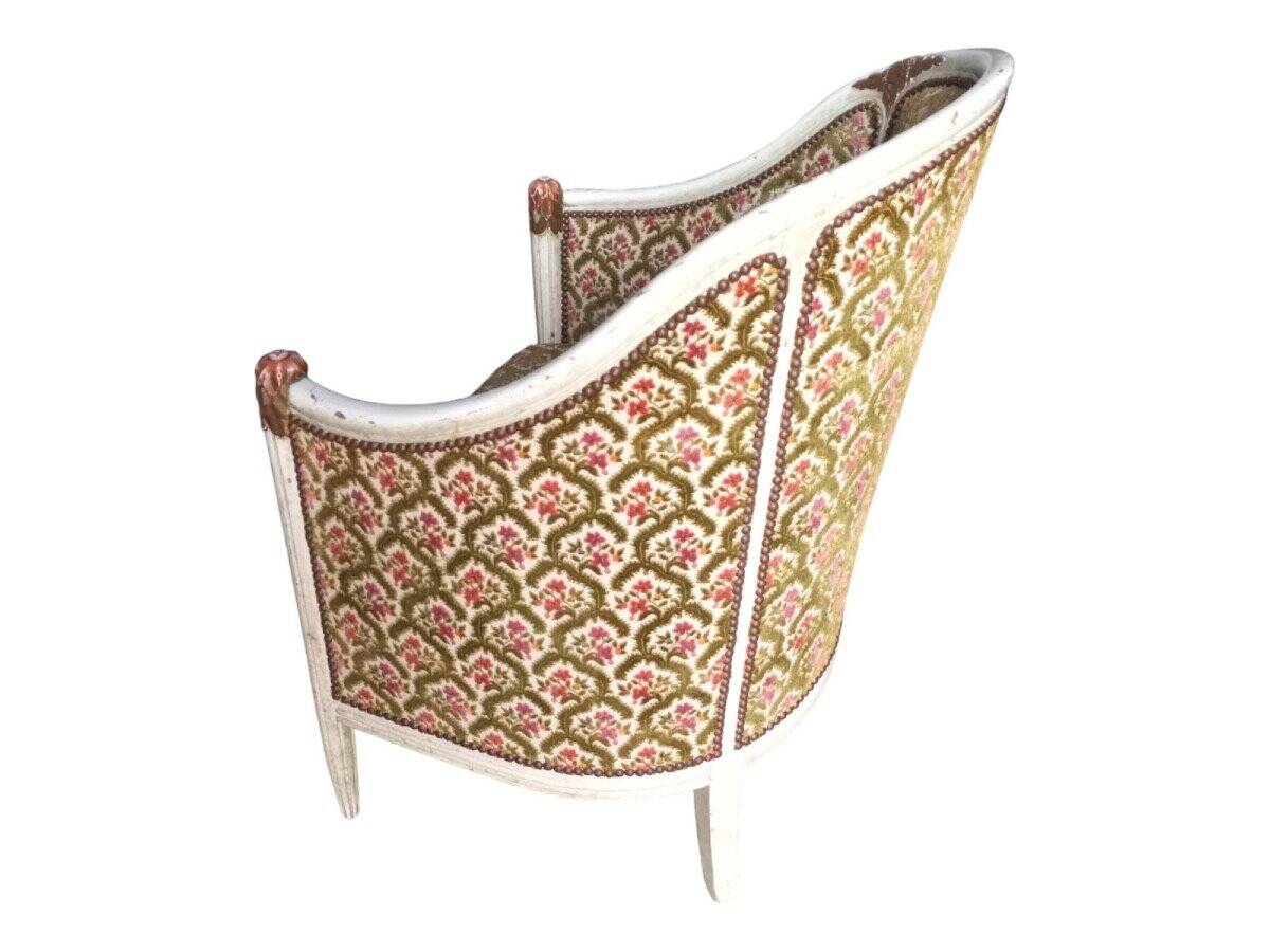 Three armchairs and an ottoman 1925 Art Deco