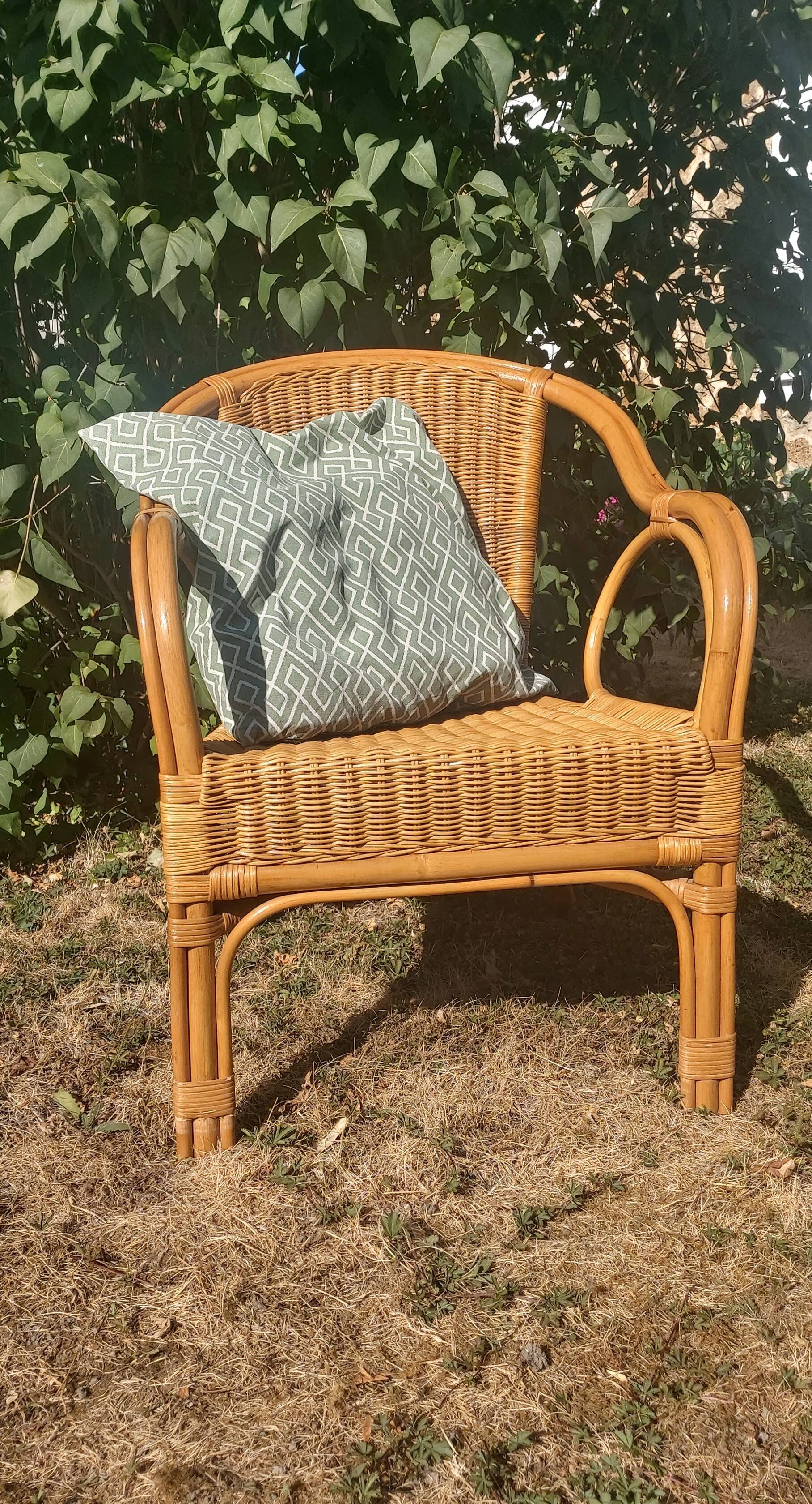Rattan armchair