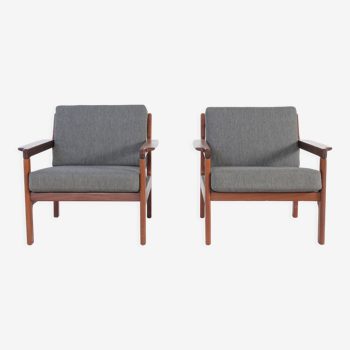 Set of two danish teak easy chairs (1960s)