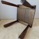 Wooden stool in Scandinavian style, handcrafted, circa 1960.