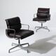 Pair of brown leather sofa pads, Herman Miller, 1970s