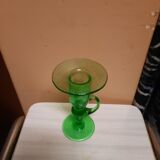 Biot glass candle holder