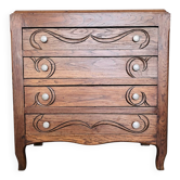 Commode ancienne relief sculpté
