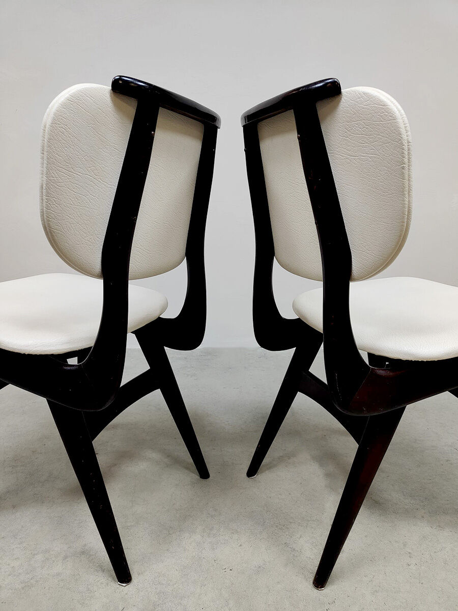 Vintage Dutch dining chairs 'Zwaag' Bako 1960