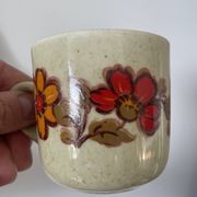 6 Weidmann Italian porcelain cups and saucers with floral design
