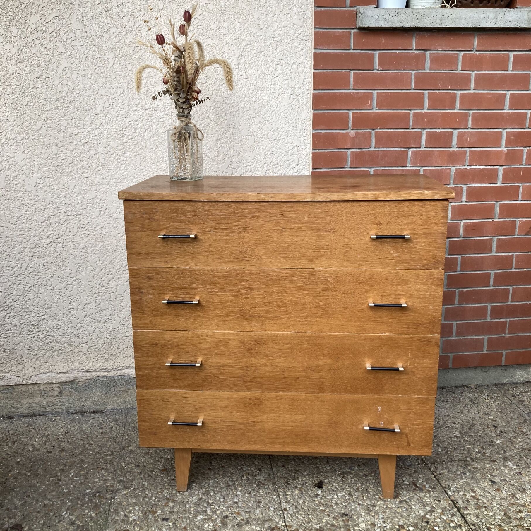 Commode pieds compas vintage