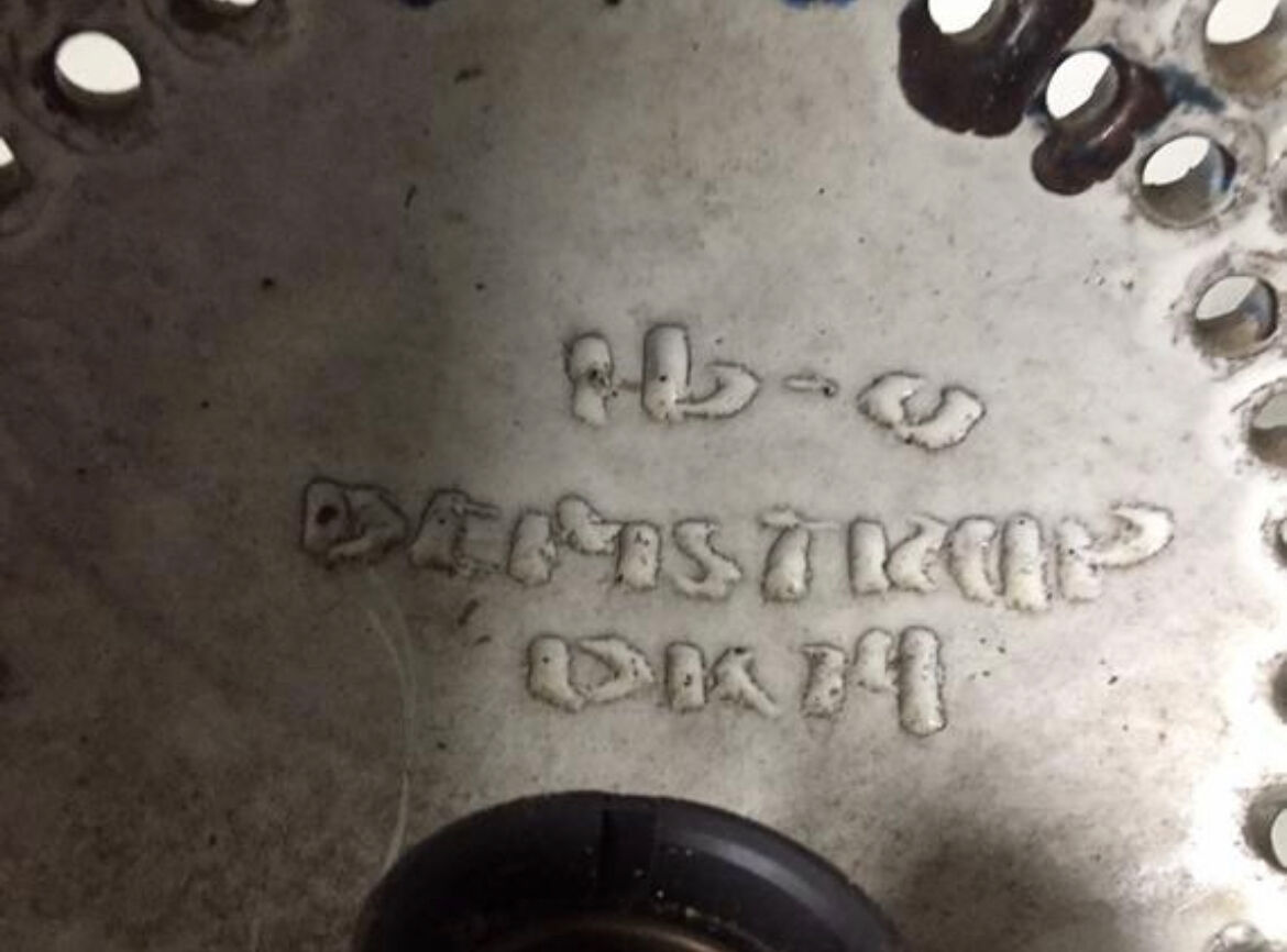 Danish ceramic stoneware 1974 wall light  signed studio