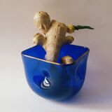 Blue majorelle trinket bowl