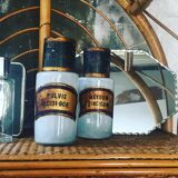 Two old pharmacy jars