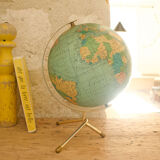 Vintage tripod globe