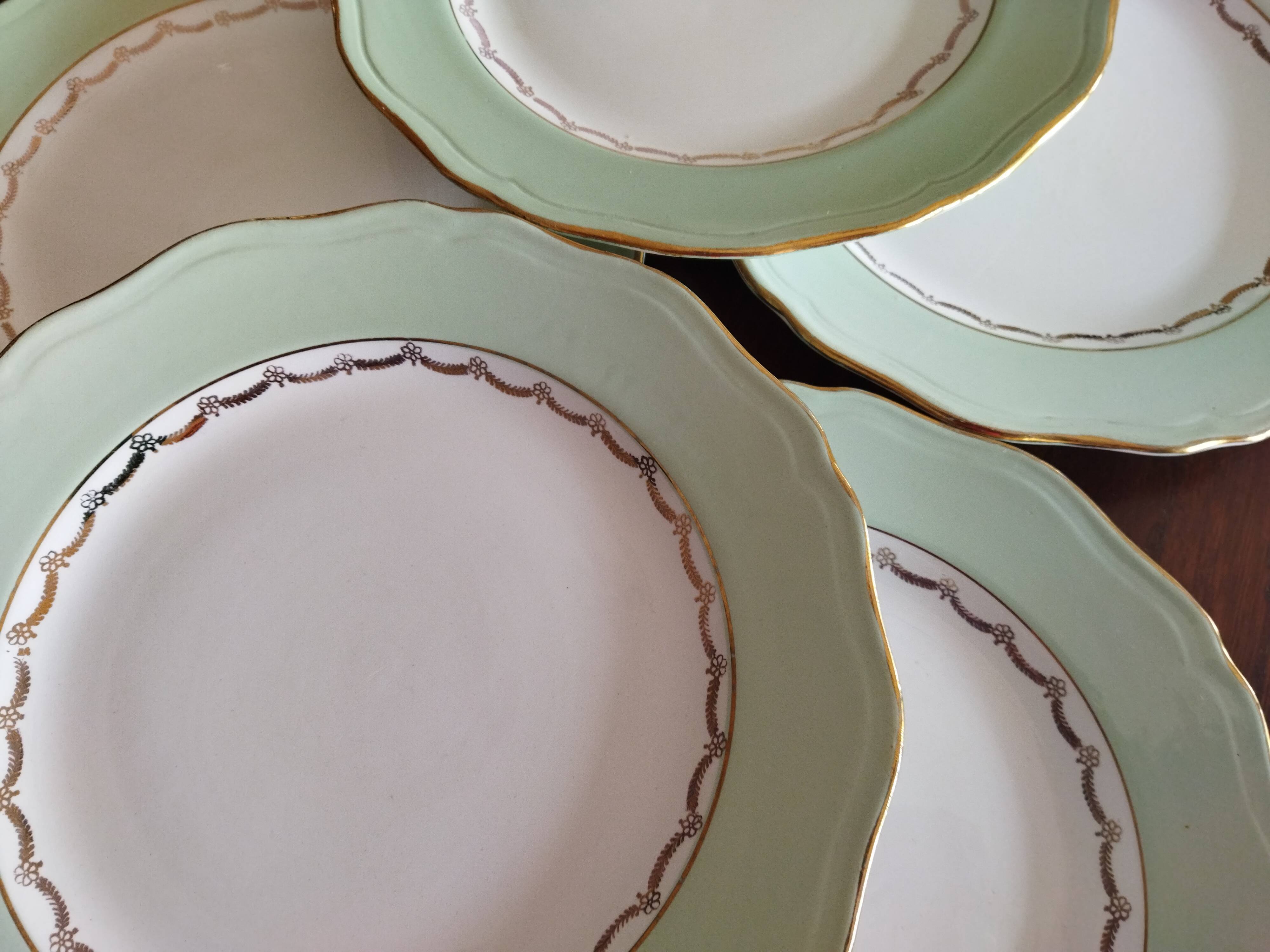 9 flat plates L'Amandinoise "Cafés Nico"