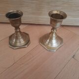 Pair of brass candlesticks