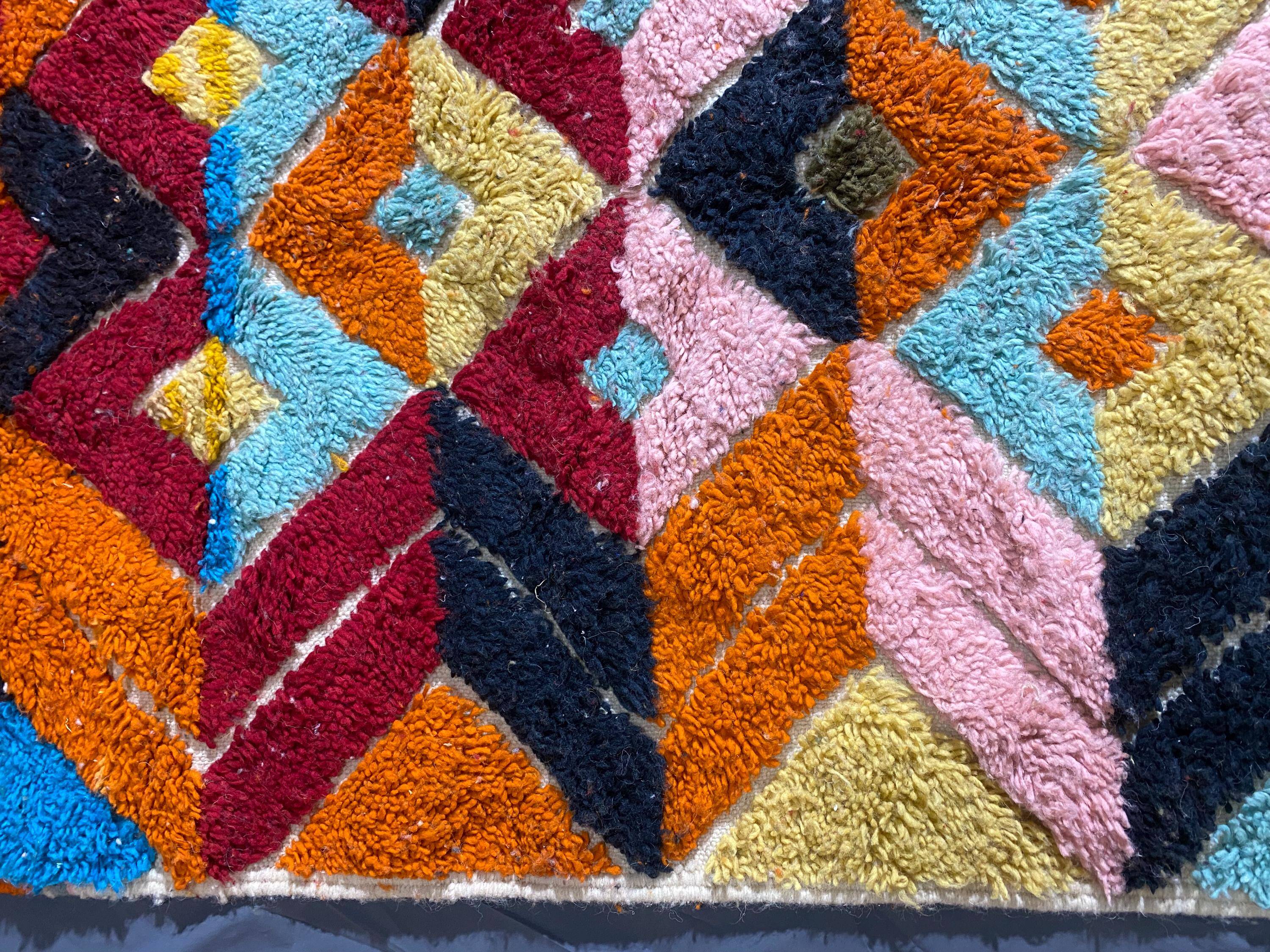 Natural handmade Moroccan rug 3 x 2 m