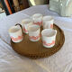 Set of 6 vintage Arcopal cups