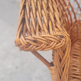 Children's chair in rattan and wicker