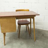 Baumann desk and chair set 1960 compass legs
