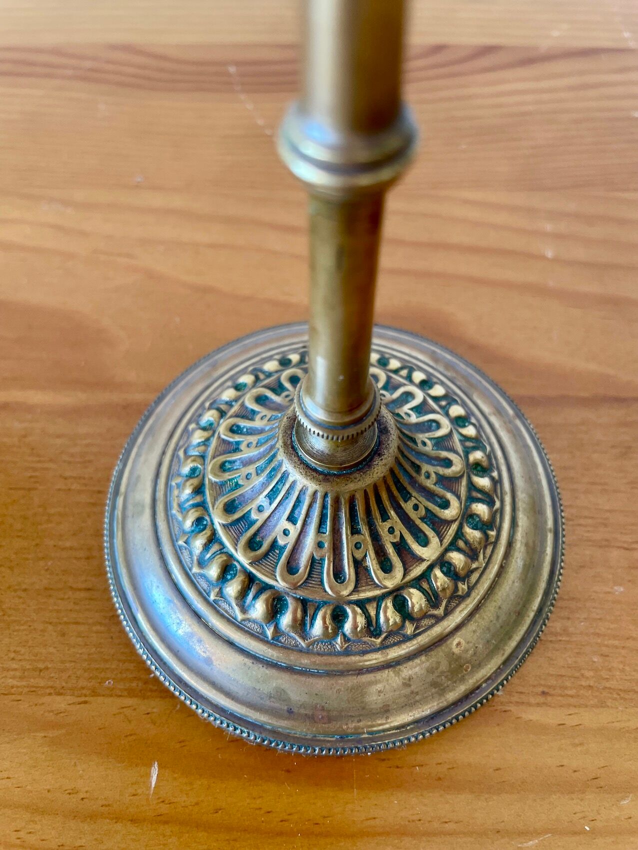2 copper candle holders