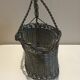 Metal wine bottle basket