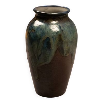 Vase en grès émaillé de Michel & Denise Pointu - Grès de Puisaye années 50