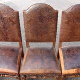 set of twelve Cordoba leather chairs from the 19th century
