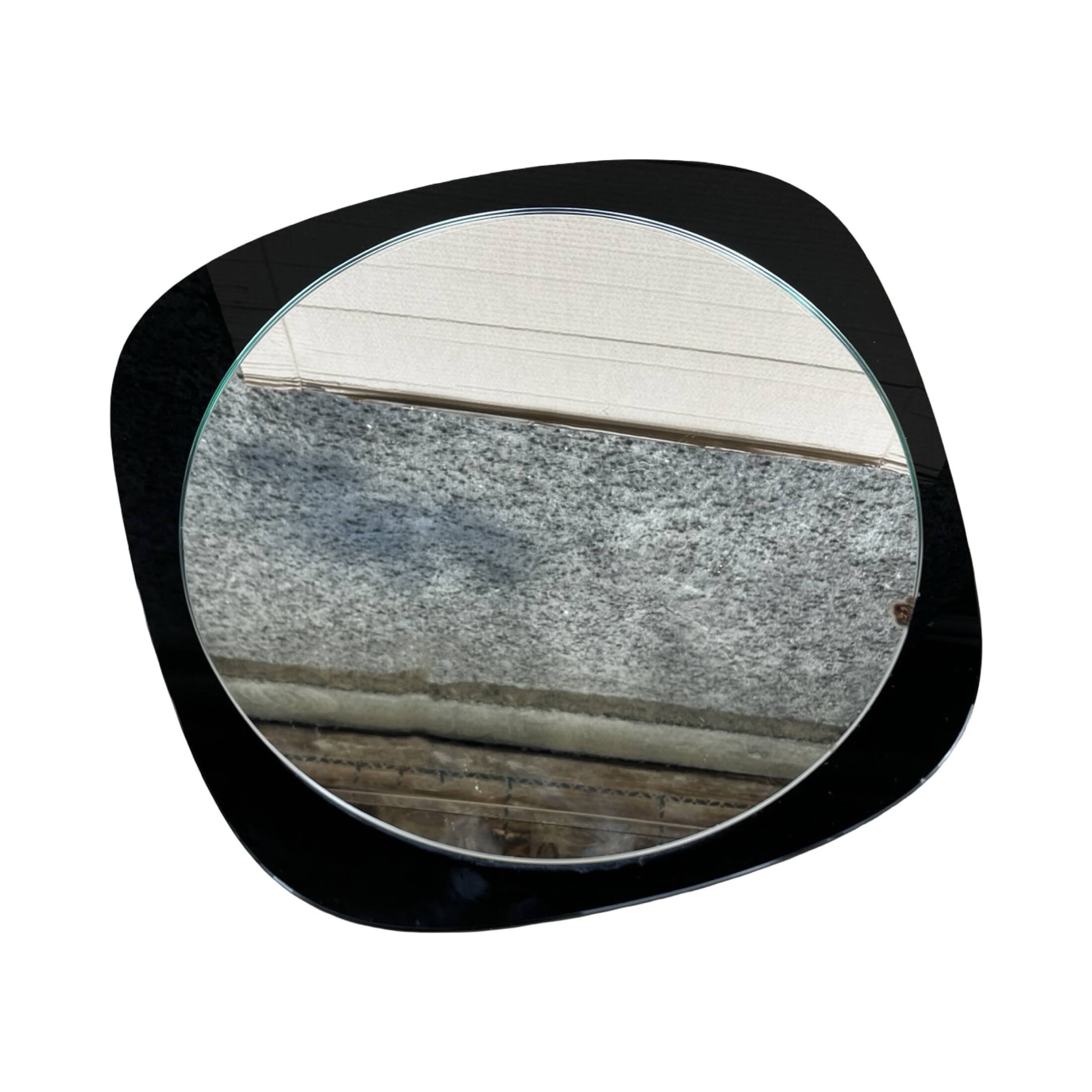 Miroir mural asymétrique Pologne années 1970