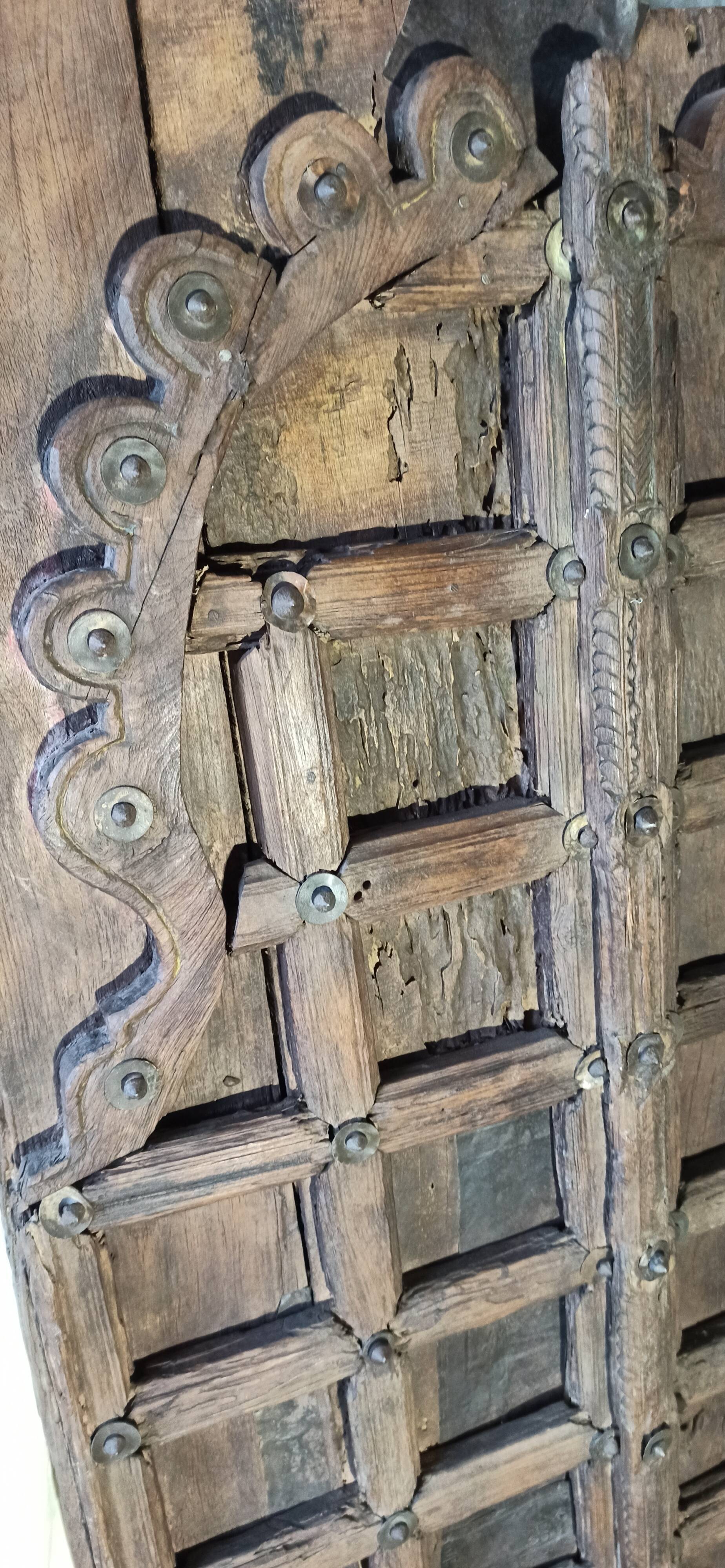 Old wooden door