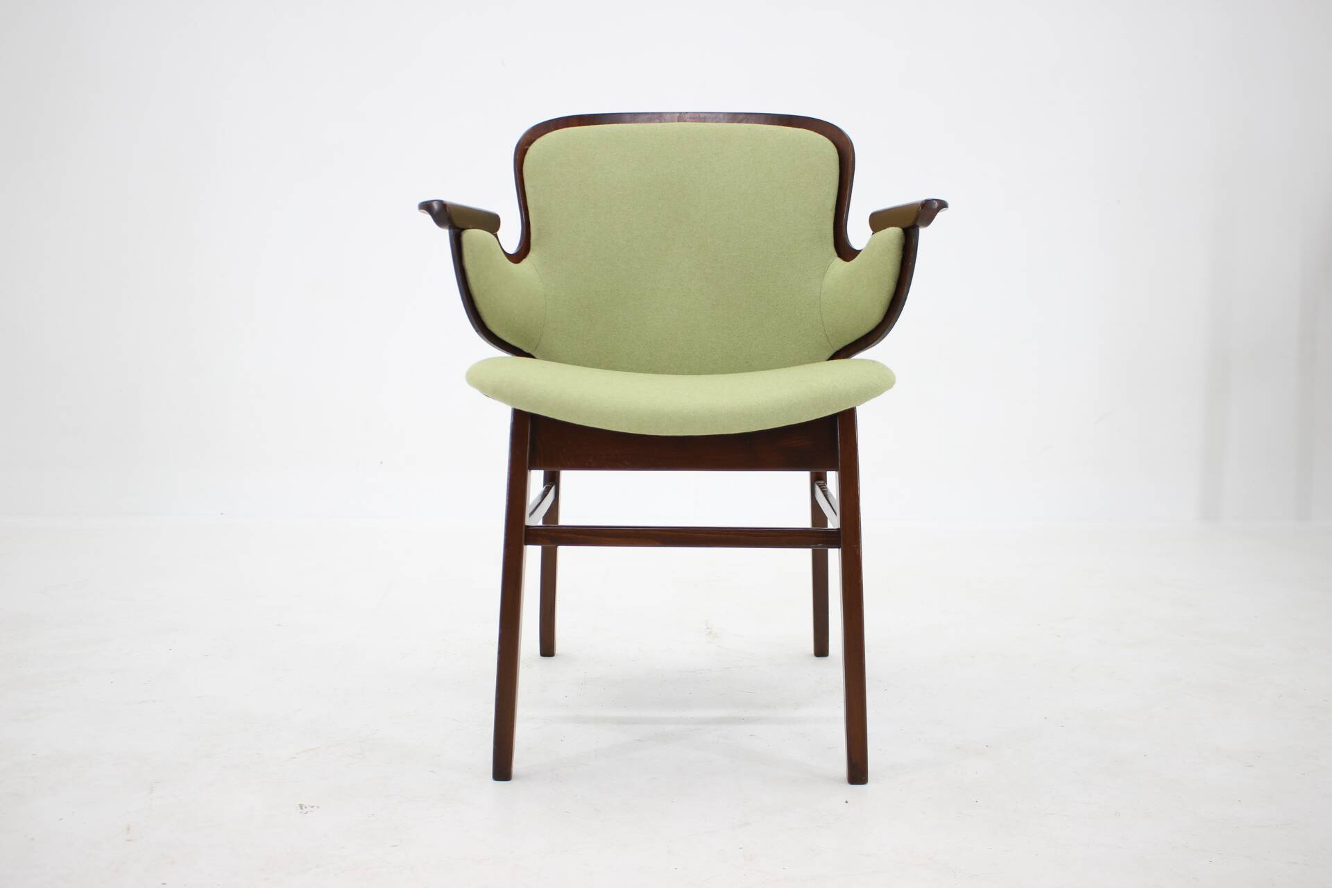 1950s Hans Olsen Beech Shell Chair For Bramin Mobler, Denmark