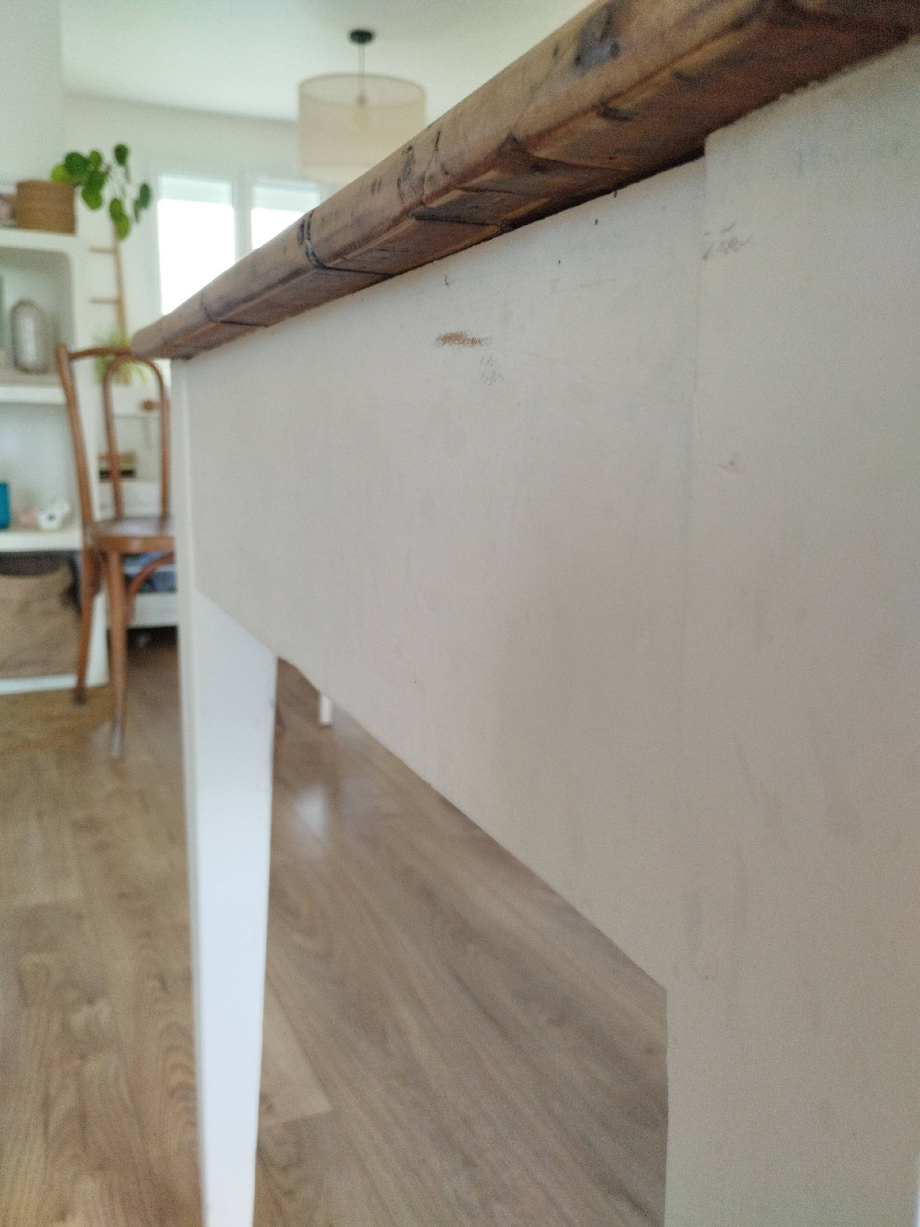 Renovated farmhouse table