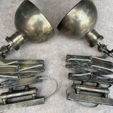 2 accordion scissors wall lights Cheoma in silver metal