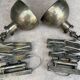2 accordion scissors wall lights Cheoma in silver metal