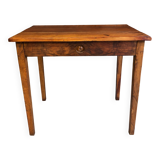 Walnut wood desk with a drawer